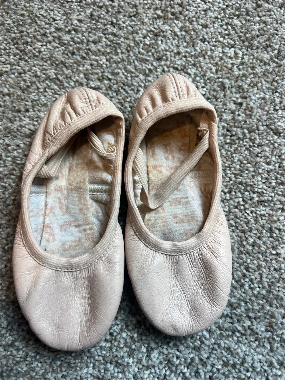 Toddler Girls Ballet Flats in Light Blush - Classic Slip-On Style